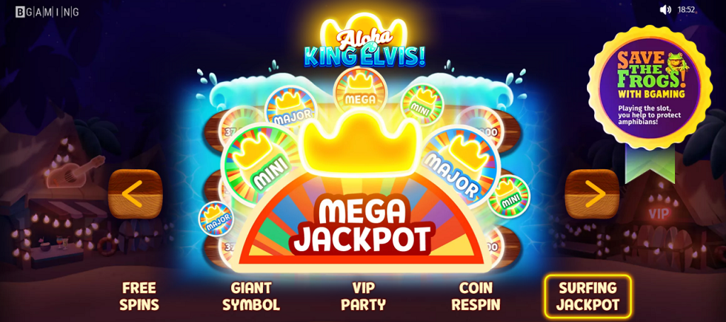 Aloha King Elvis Surfing Jackpots