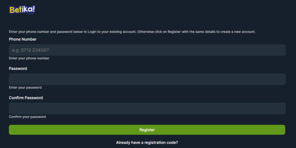 Registration Process