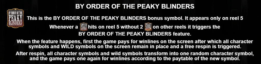 By Order of the Peaky Blinders