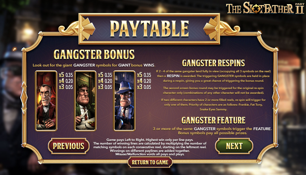Gangster Bonus
