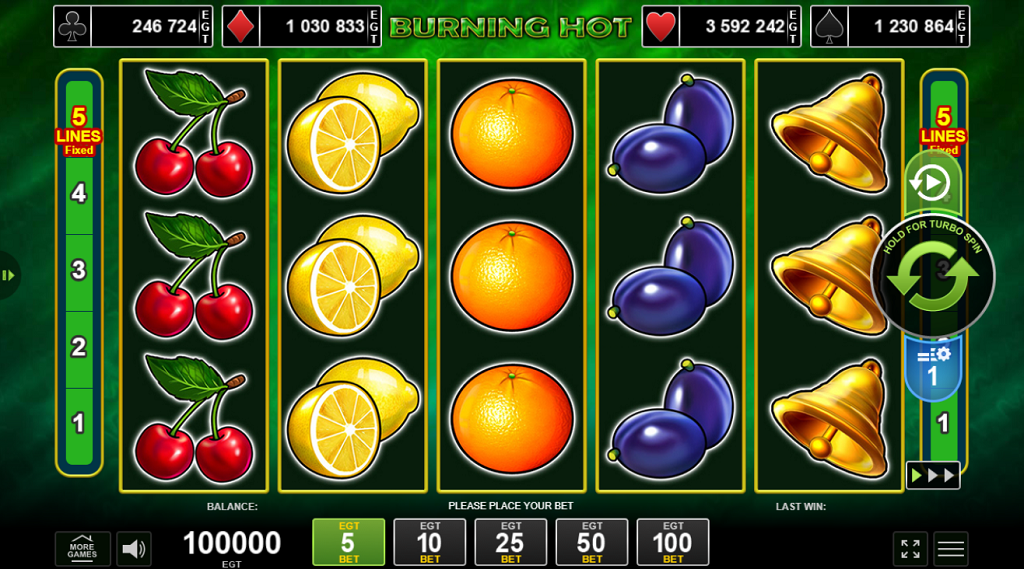 burning hot Gameplay