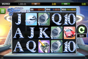 mega glam life slot