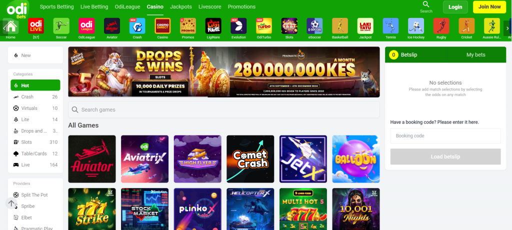 OdiBets Casino Kenya